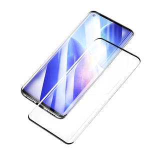 适用opporeno5pro钢化膜reno5手机5k水凝膜+新款适用oppo十全屏5g曲面屏0pp0全胶昆仑秒贴保护无指纹por陶瓷p