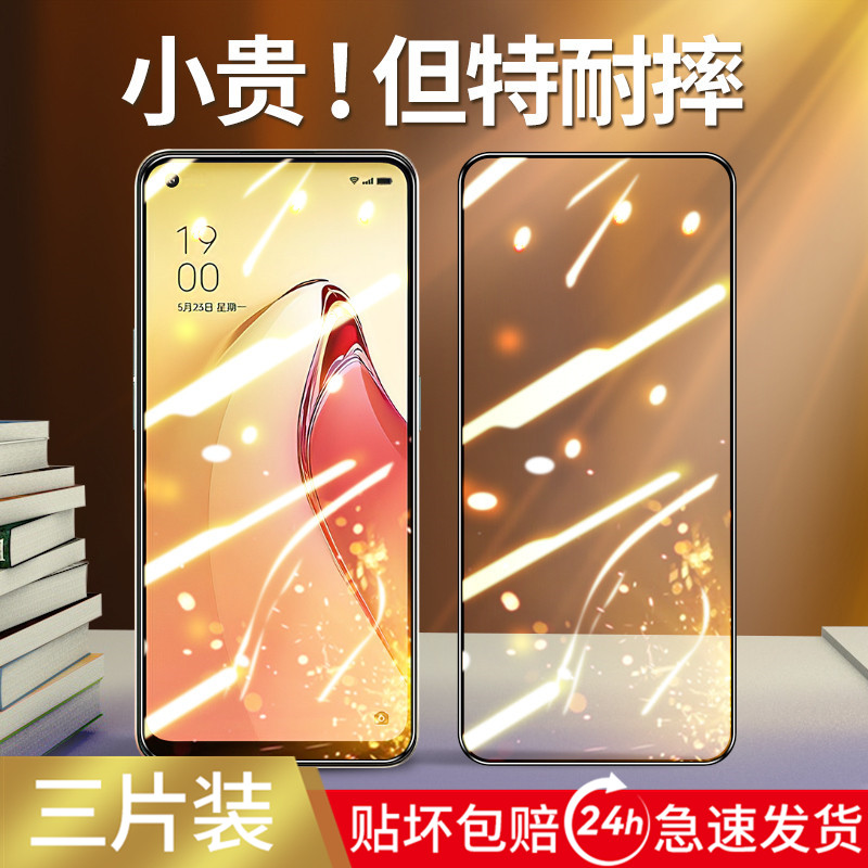 适用opporeno8系列钢化膜防窥膜