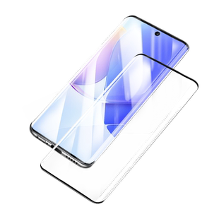 适用华为nova9钢化膜nova9pro手机膜曲面屏se水凝膜全屏保护novo无指纹por全胶nove昆仑秒贴note曲屏陶瓷玻璃