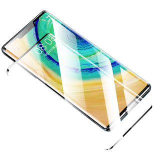 连环马适用华为mate30pro手机膜mate30钢化水凝膜meta30epro新款曲面屏mt全屏覆盖m30por保护全胶曲面防指纹