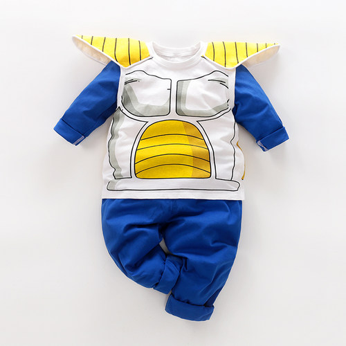 春秋棉爬服0-3岁动漫七龙珠套装