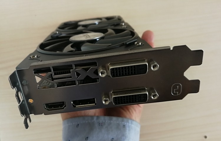 讯景 R9 370 2G 显卡挡板挡片 讯景 R9 380X 4G显卡档片档板档条