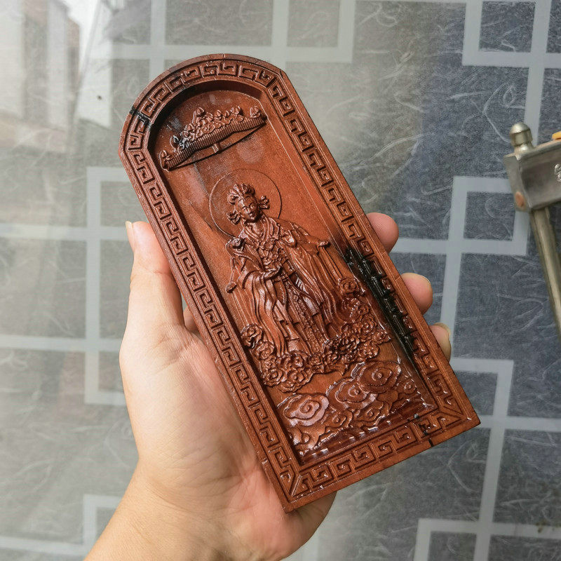 法器雷击枣木令牌浮雕王母娘娘神像令牌法令道家