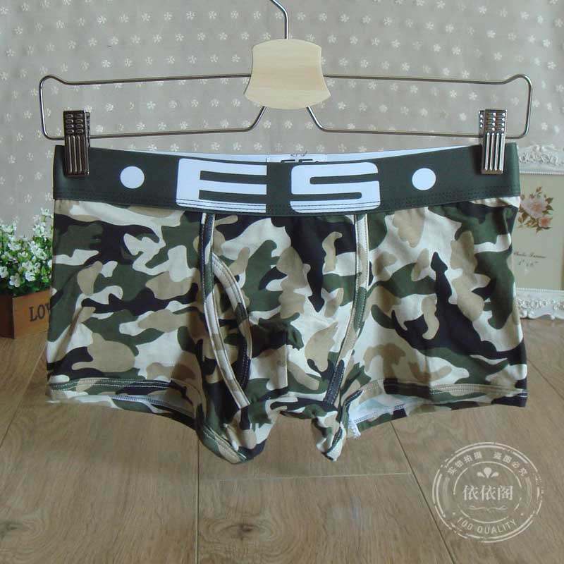 3条包邮  时尚迷彩新款男内裤  纯棉外贸青年性感平角男士内裤,女士内衣/男士内衣/家居服,男平角内裤,淘宝优惠券,粉丝福利购,淘宝优惠卷