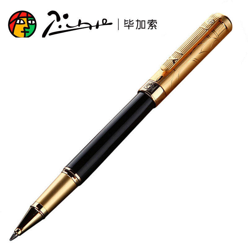 毕加索()签字笔 902绅士系列黑镀金雕/玛瑙红金属宝珠笔刻字
