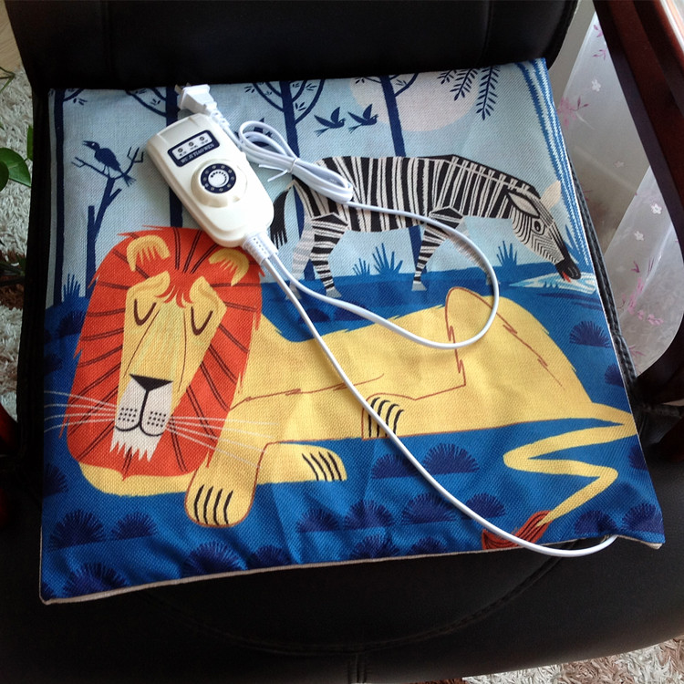 调温办公室可拆洗电热垫坐垫靠垫