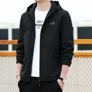 Áo khoác nam chính hãng cao cấp áo khoác nam mùa thu phiên bản Hàn Quốc của xu hướng áo khoác tự canh có mũ trùm thể thao - Áo khoác