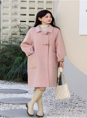 2C291韩系爆款粉色羊毛大衣Y1368-P265-K399