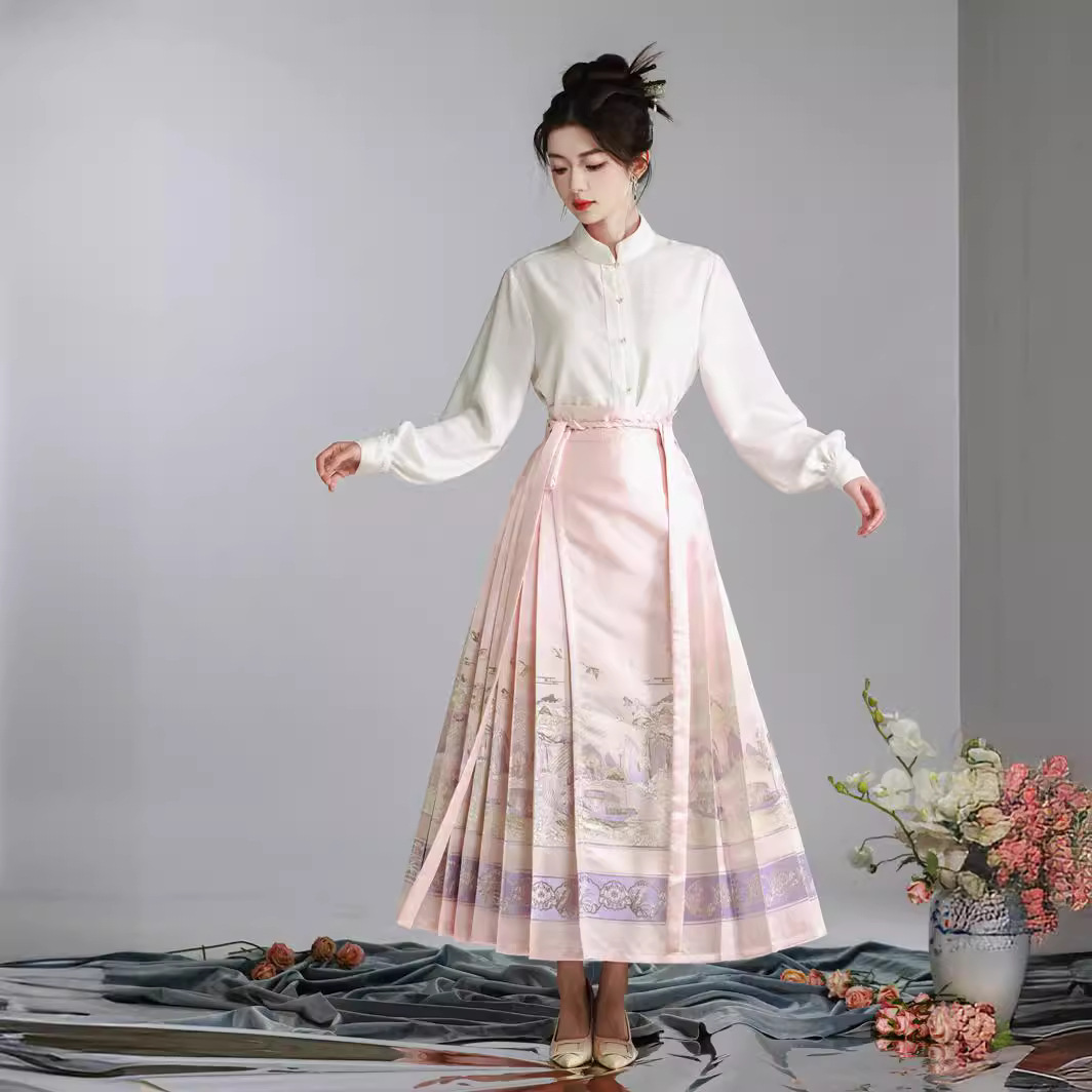 江晚楼2024年汉服元初马面裙