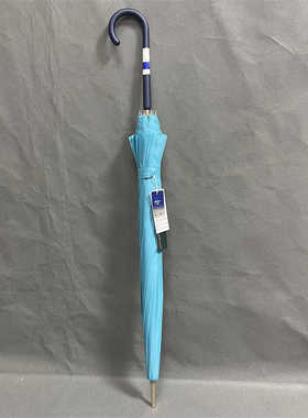 捡漏金杆12骨弯柄雨伞长柄伞男士复古商务英伦高端晴雨伞A43