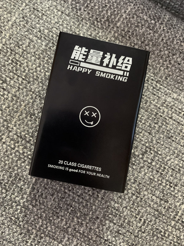 5面便携轻薄黑色铝合金烟盒个性金属激光雕刻20支装男女士烟盒包