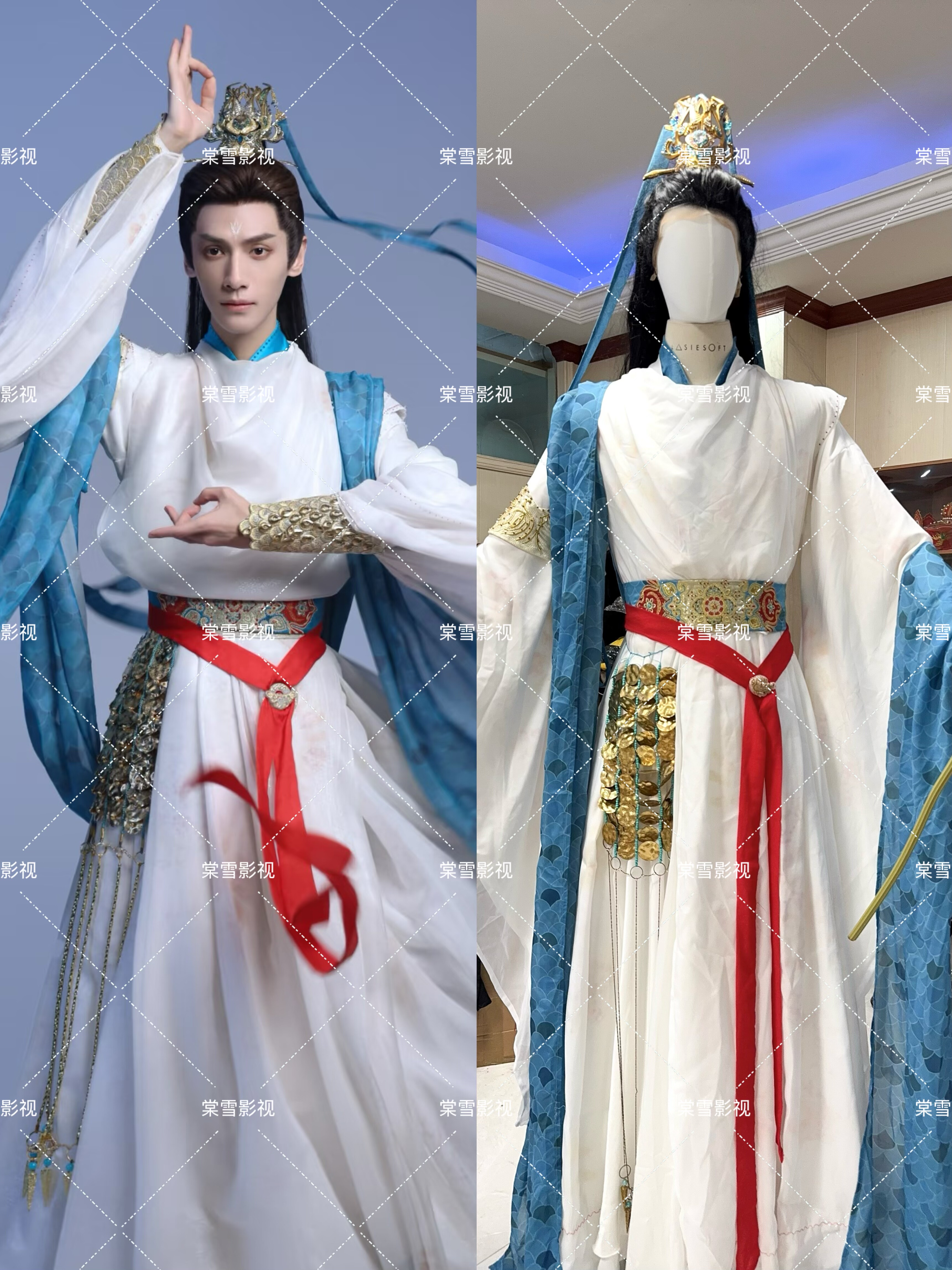 长月烬明罗云熙冥夜敦煌影视同款古装出租 服装头饰