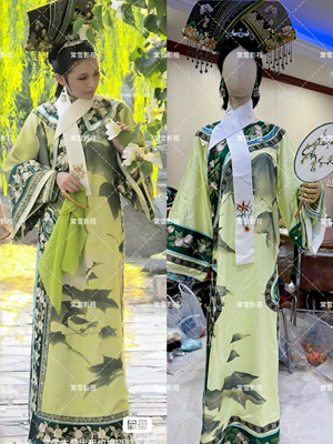 ｛出租｝甄嬛传影视剧同款宁贵人叶澜依同款旗装服装出租