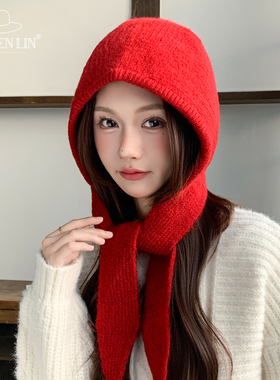 巴拉克拉法针织帽子秋冬季显脸小