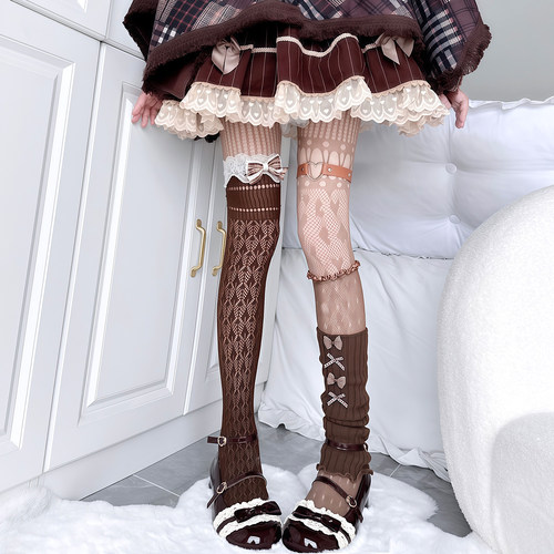 Lolita提拉米苏叠穿女蝴蝶结蕾丝