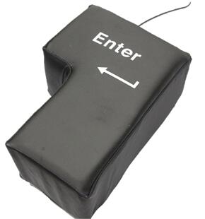 日本USB BIG ENTER 大号发泄enter按键 回车键午睡枕