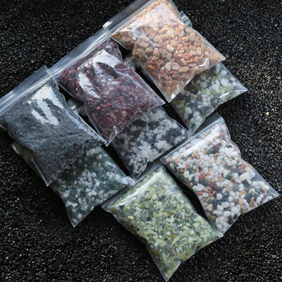 天然小石子七彩多肉花盆铺面