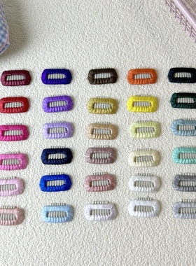 不生锈约克夏狗狗发夹头饰宠物bb夹发卡马尔济斯鼻梁夹小狗夹子