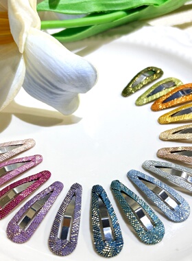 日本木马金丝特订款不锈钢水滴夹鼻梁碎毛夹BB夹宠物发卡马尔济斯