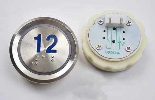 KA122P01AN102-1TA001A AK-15 AN306A圆形盲文不锈钢电梯按钮开关