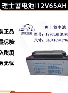 理士蓄电池DJM1265S铅酸免维护12V65AH铁路UPS/EPS直流屏消防