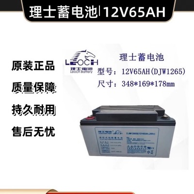 理士蓄电池DJM1265S铅酸免维护12V65AH铁路UPS/EPS直流屏消防