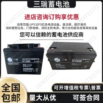 消防主机直流屏UPS蓄电池三瑞