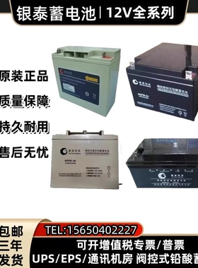 银泰科技蓄电池6GFM-100/12V200AH150AH80AH65AH40AH38AH24AH17AH
