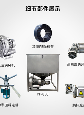 万渔正压风送投料机鱼塘360°投饵机免搭台远程全自动投饵机管道