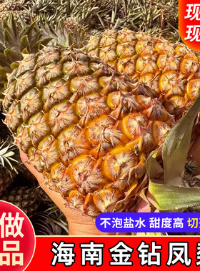 海南原产地发货新鲜金钻凤梨现摘现发9斤大果非芒果凤梨手撕包邮