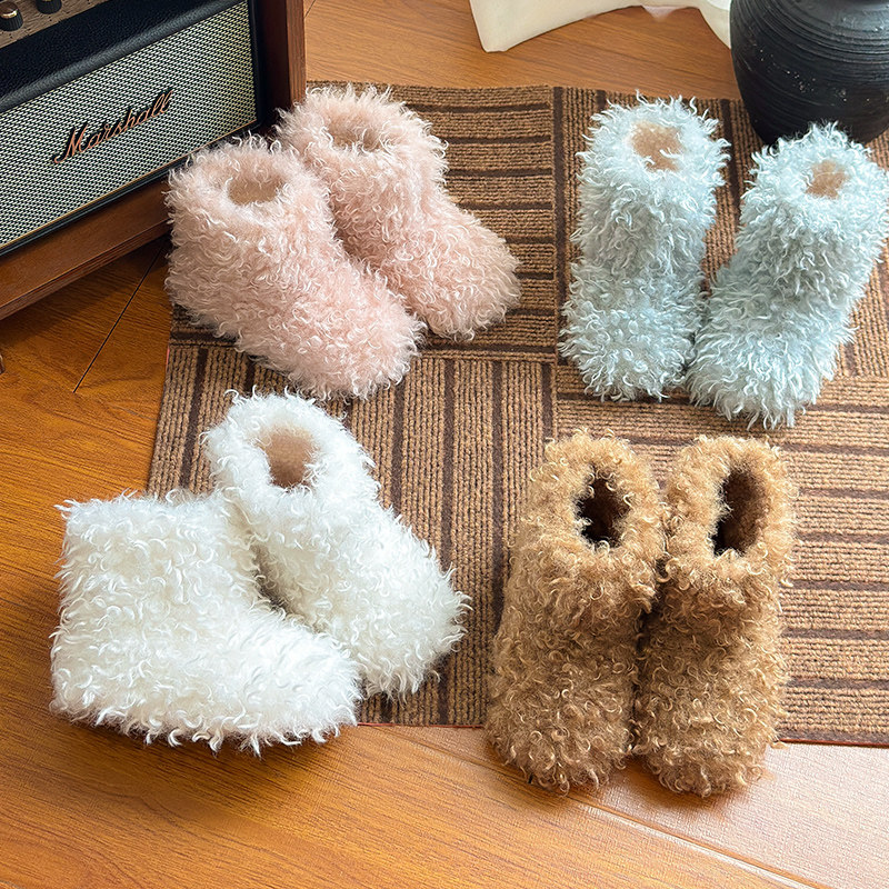 儿童雪怪毛毛靴外穿冬季加绒保暖男女童雪地靴时髦女宝宝套筒棉靴,童鞋/婴儿鞋/亲子鞋,棉靴,淘宝优惠券,粉丝福利购,淘宝优惠卷