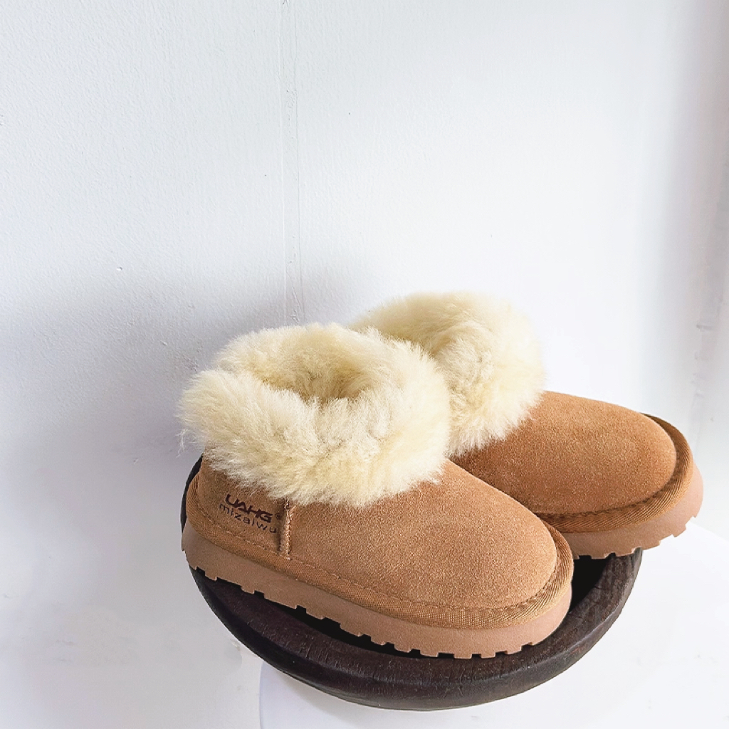 儿童羊毛口雪地靴冬季保暖棉靴