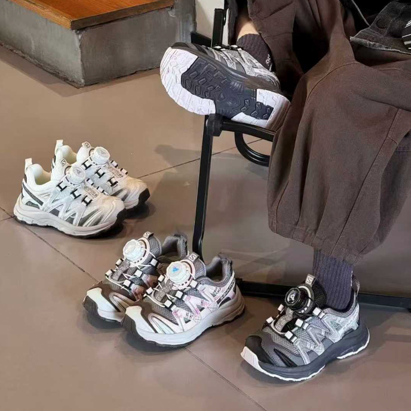 儿童旋转纽扣运动鞋2026春款男童跑步鞋女童户外登山鞋学生老爹鞋,童鞋/婴儿鞋/亲子鞋,运动鞋,淘宝优惠券,粉丝福利购,淘宝优惠卷