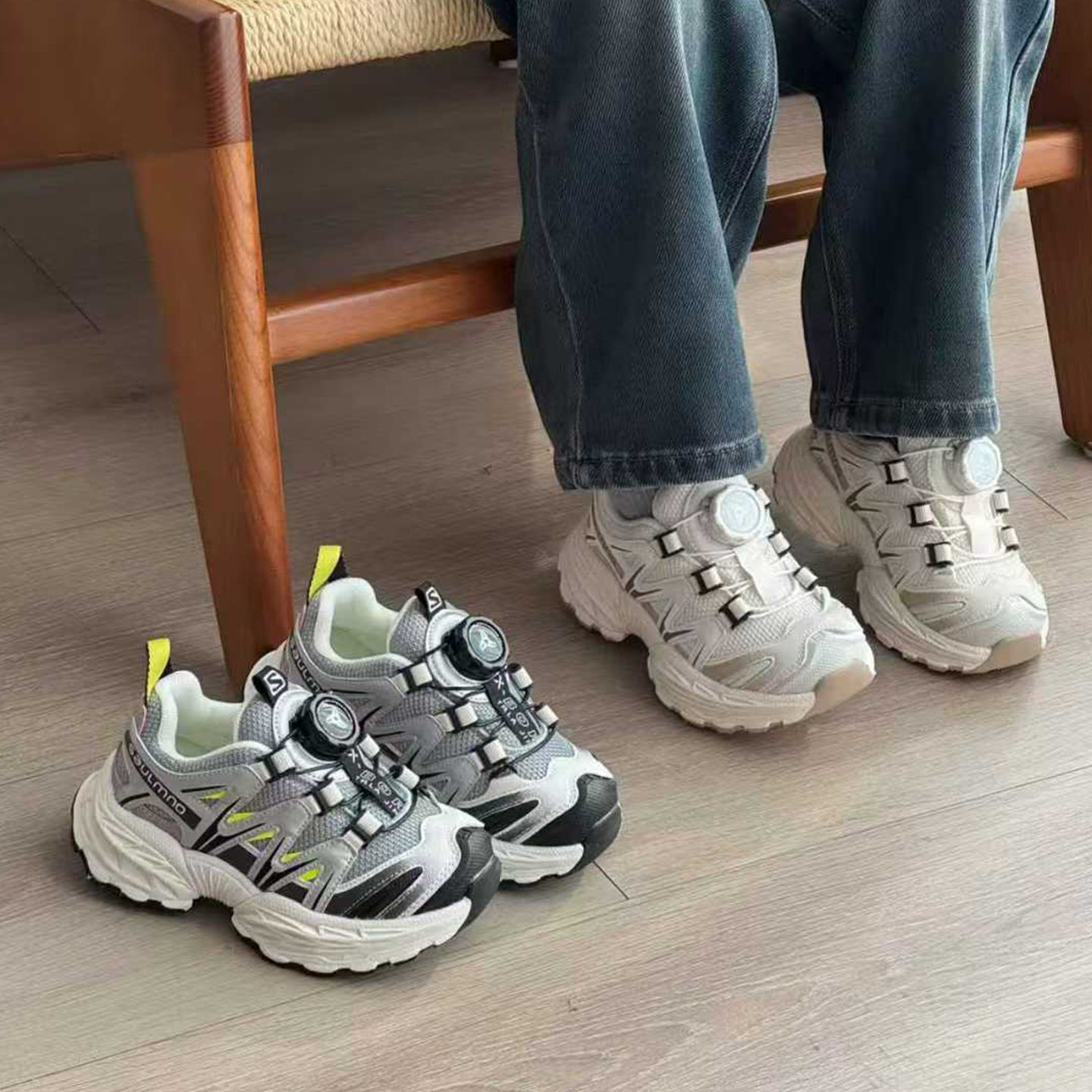 儿童旋转扣户外登山鞋春秋男女童轻便跑步鞋时尚厚底中大童老爹鞋,童鞋/婴儿鞋/亲子鞋,运动鞋,淘宝优惠券,粉丝福利购,淘宝优惠卷