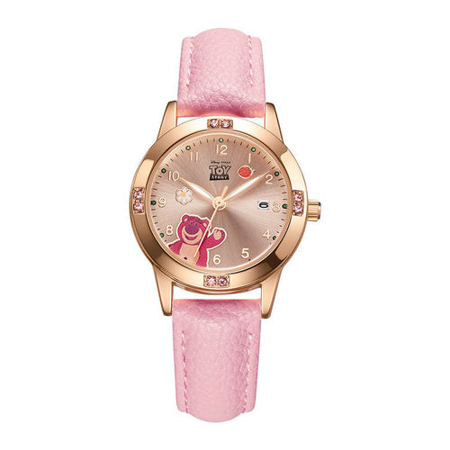 草莓熊卡通儿童手表镶钻女孩腕表