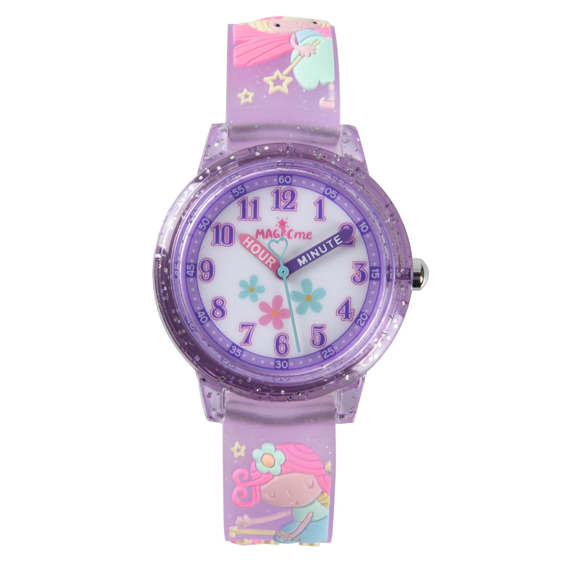 卡通魔法手表小仙女儿童腕表3-12岁指针手表防水柔软硅胶儿童手表