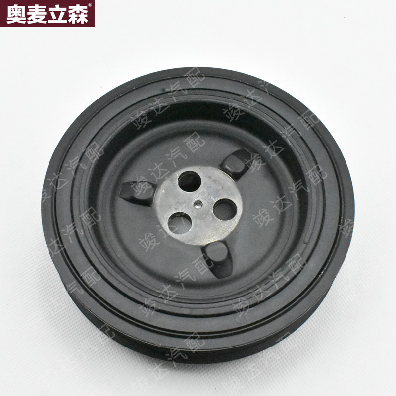 竣达汽配适用于江铃域虎驭胜N350S350曲轴皮带轮带缓冲块轮双质量
