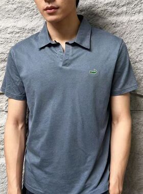 轻奢高端polo衫男短袖翻领Polo衫原单出口夏季