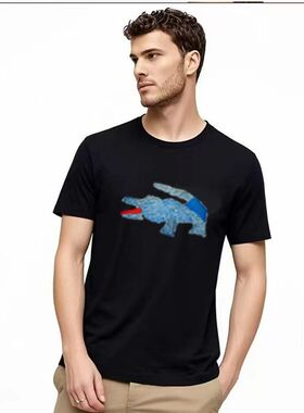 短袖圆领T恤男夏季休闲运动有大码