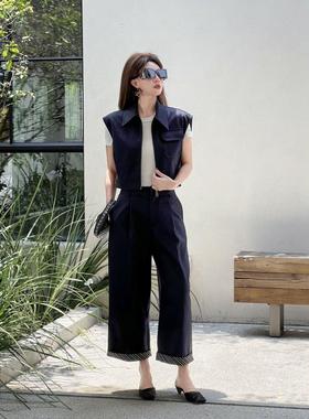 AR专属 |【仲夏守恒】马甲+翻边长裤套装H88156TZ252