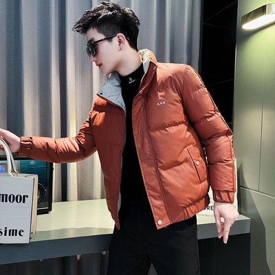 羽绒棉服休闲冬季时尚2024新款袄子立领短款加厚保暖棉衣男士外套