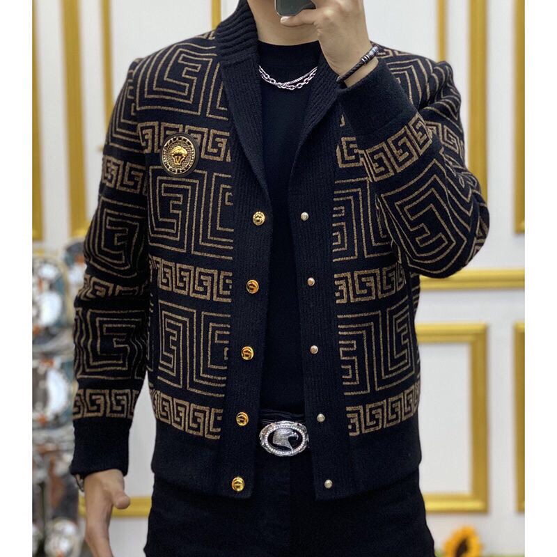 秋冬新款男士时尚潮流运动休闲开衫百搭精神简约青春潮男西服外套