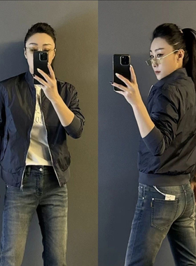 2025春秋新款男士休闲柔软舒适百搭潮流修身棒球领夹克外套潮牌