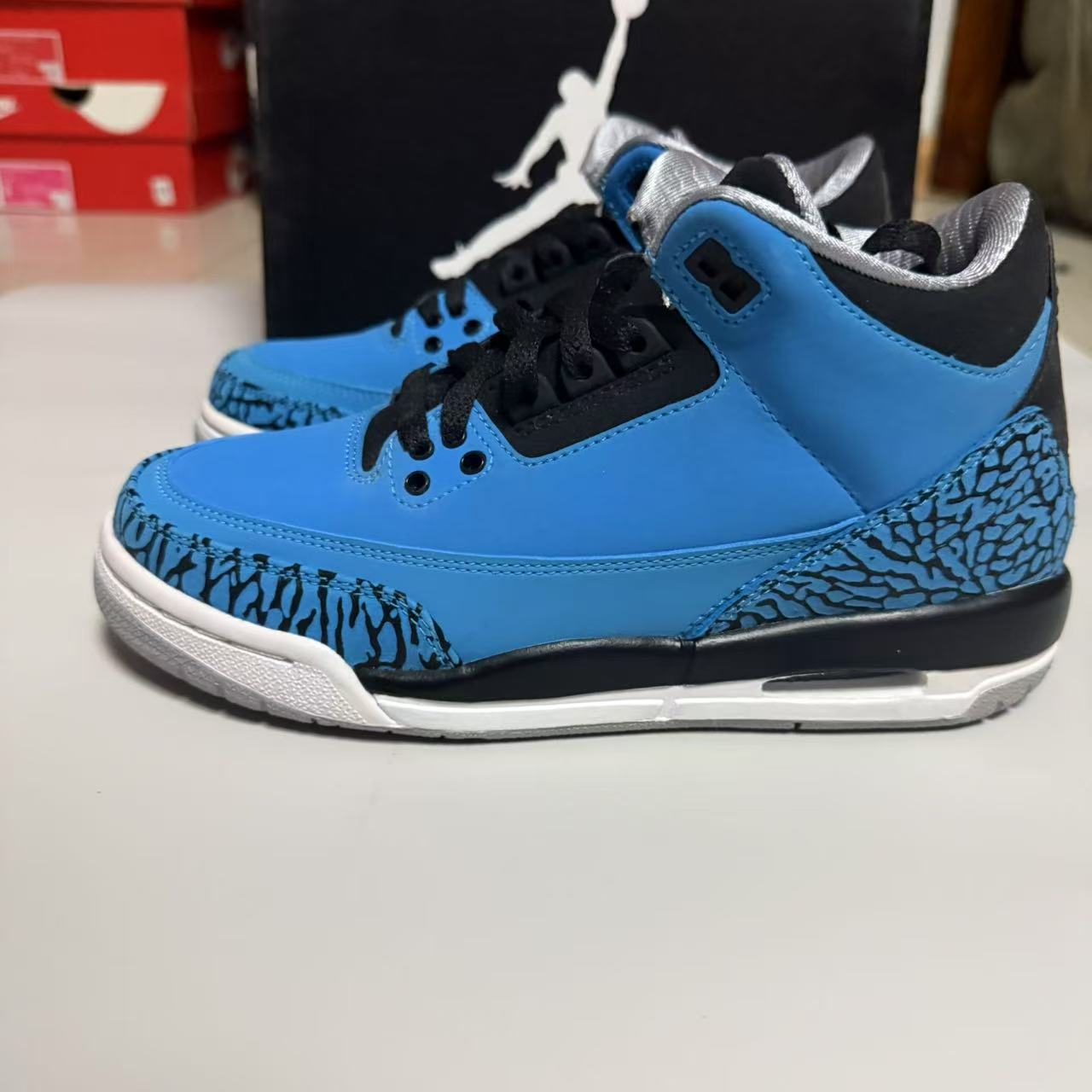 Nike Air Jordan 3 Lucky Shorts AJ3 北卡蓝篮球鞋398614-406