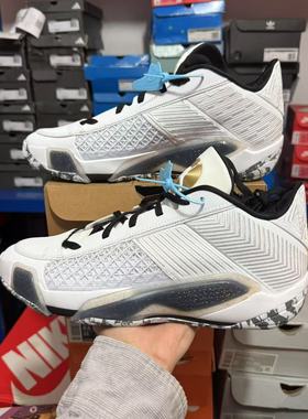 Nike Air Jordan 38 PF 男子 耐克 低帮篮球鞋 黑白红 FD2325-107