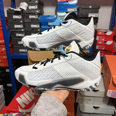 Nike Air Jordan 38 PF 男子 耐克 低帮篮球鞋 黑白红 FD2325-107