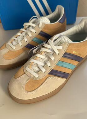 阿迪达斯三叶草T头鞋GAZELLE INDOOR男女运动休闲鞋德训鞋IG1636