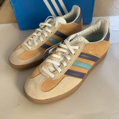 阿迪达斯三叶草T头鞋GAZELLE INDOOR男女运动休闲鞋德训鞋IG1636