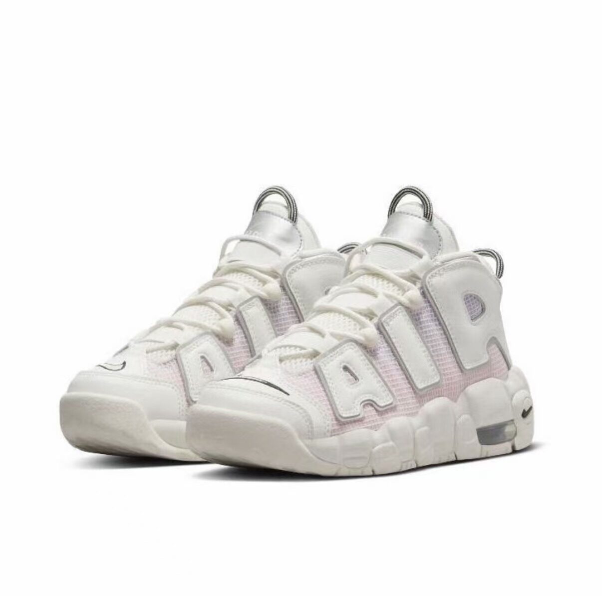 Nike Air More Uptempo GS白粉渐变中帮运动复古篮球鞋DQ0514-100