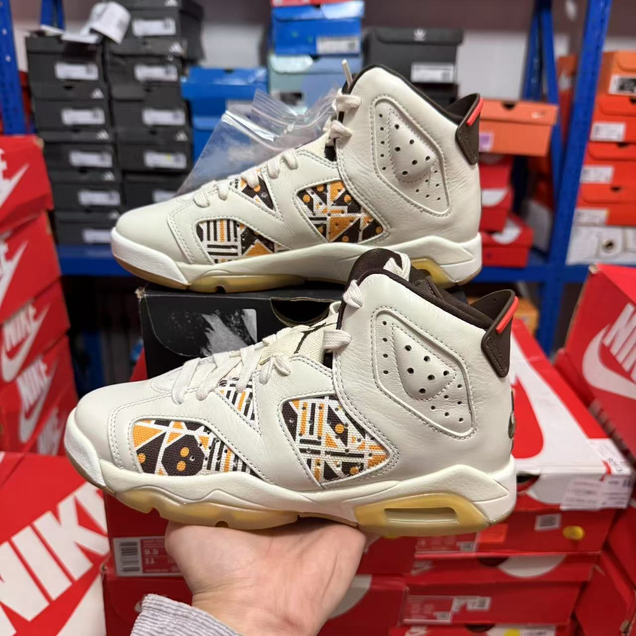 Air Jordan 6 AJ6 Quai 54街球大地卡其篮球鞋 CZ6506-100